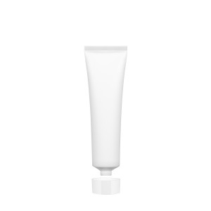 Tube 100 ml white frosted plastic
