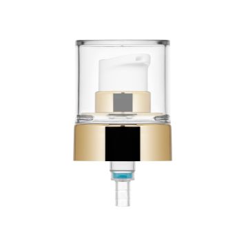 Bomba de crema Ice 20/400 metalizada oro brillante + tapón PP