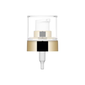 Pompa crema Ice 20/400 metallizzato oro lucido + cover PP
