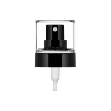 Pompe Spray Ice 20/400 noir brillant + capuchon PETG transparent