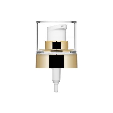Bomba de crema Ice 20/400 metalizada oro brillante + tapón PETG transparente