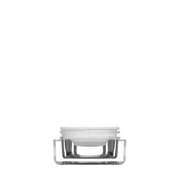 Tarro cuadrado 15 ml de acrilico 