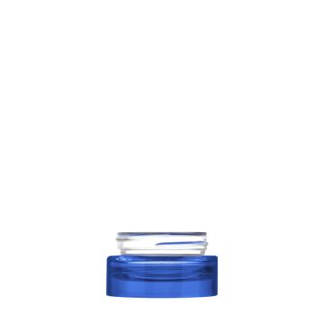 Pot Luxe 15 ml 45/400 verre verni bleu brillant semi-transparent