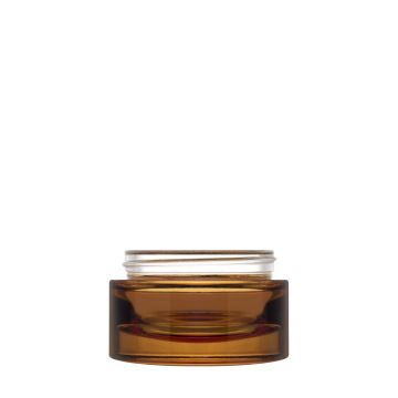Pot Luxe 50 ml 60/400 verre verni ambre brillant semi-transparent