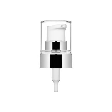 Pompa crema Sky 20/400 metallizzato argento lucido + cover PETG trasparente