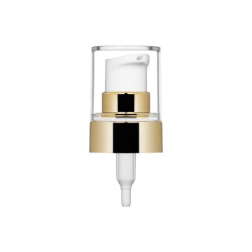 Sky 20/400 Shiny Gold Cream Pump + Clear PETG Cover