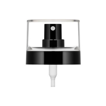 Pompe spray Snow 20/400 noir brillant + capuchon Styrolux transparent