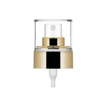 Bomba de spray Ice 24/410 metalizada oro brillante + tapón Styrolux transparente