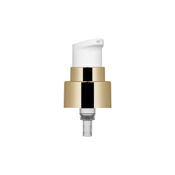 Pompe Crema Maky 20/400 métallisé or brillant + distributeur blanc