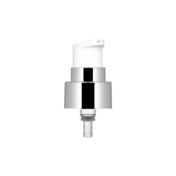 Pompe Crema Maky 20/400 métallisé argent brillant + distributeur blanc