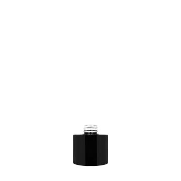 Heavy Flasche 15 ml 20/400 Glas glänzend schwarz lackiert