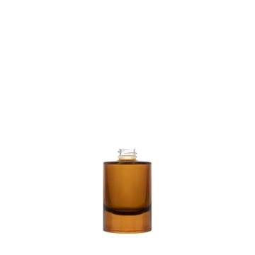 Heavy Flasche 50 ml 20/400 Glas Bernstein glänzend halbtransparent lackiert 
