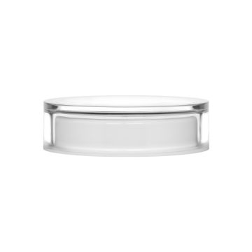 Deckel für Cipro Vase 30 ml außen transparent und innen weiß