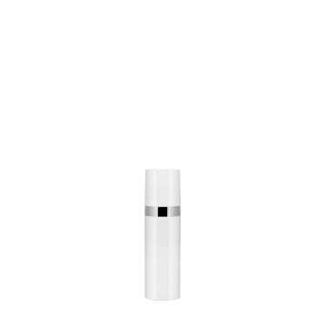 Flacon airless Pocket 15 ml PP blanc brillant