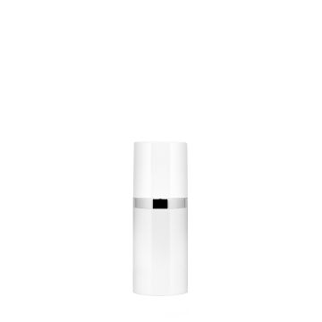 Frasco airless Mythic 50 ml de plástico blanco brillante