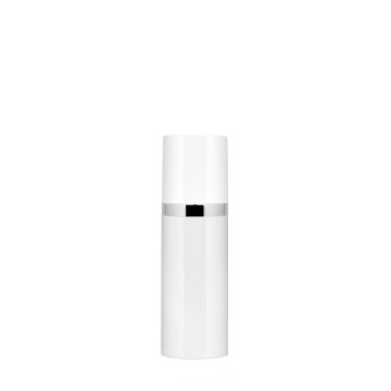 Flacon airless Mythic 75 ml plastique blanc brillant