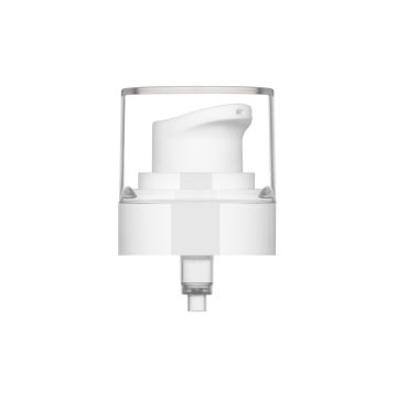 Airglass Slim Refill Airless Pumpe Creme weiß glänzend + Abdeckung PETG transparent