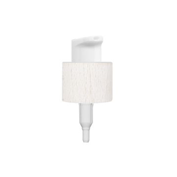 Pompe Crème Rewood 20/400 bois blanchie + distributeur blanc brillant