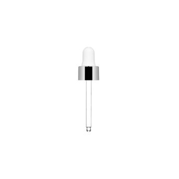 Cuentagotas Mirò 5 ml plata + pipeta blanca