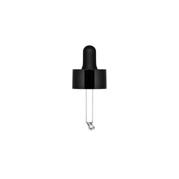 Cuentagotas Sky negro brillante con pipeta de nitrilo negra para Frasco Sky 20 ml