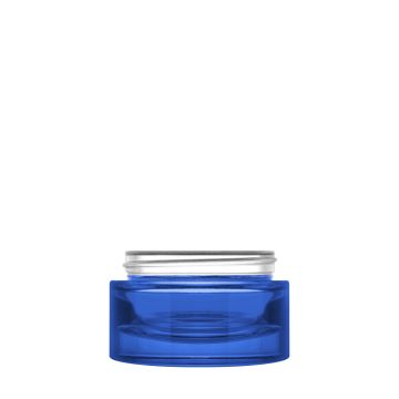Luxe 50 ml 60/400 Semi-Transparent Blue Glass Jar