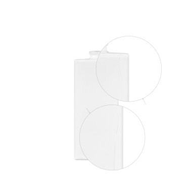 Viktor 100 ml FEA 15 Glossy White Glass Bottle (with flaw)