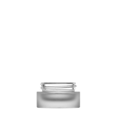 Luxe 15 ml 45/400 Frosted Glass Jar (Surface treatment on jar mouth)