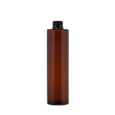 New Pure Flasche 250 ml 24/410 PCR-PET halbtransparenter Bernstein