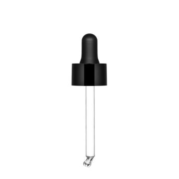 Dropper Maky nero lucido con pipetta in nitrile nera per Flacone Ego 30 ml
