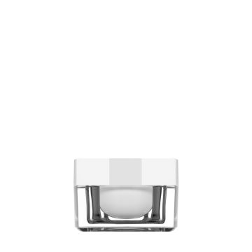Square 30 ml Clear Acrylic Jar