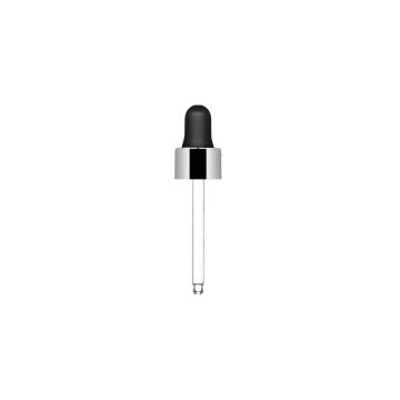 Cuentagotas Mirò 5 ml plata + pipeta negra