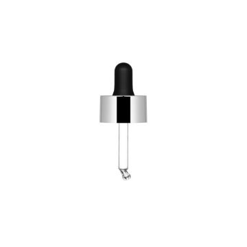  Dropper Sky argento lucido con pipetta in nitrile nera per Flacone Sky 25 ml