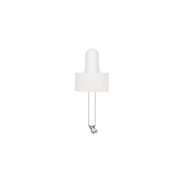Rewood Pipette gebleichtes Holz mit weißer Nitril-Pipette für Sky 30 ml | Himiko 50 ml Flasche