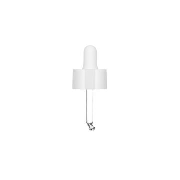 Sky Pipette glänzend weiß mit weißer Nitril-Pipette für Himiko 30 ml | Pockii 30 ml Flasche
