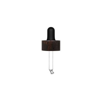 Rewood Pipette Wenge Holz mit schwarzer Nitril-Pipette für Himiko 30 ml | Pockii 30 ml Flasche