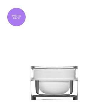 Cipro 30 ml Clear Acrylic Jar with White Inner Cup