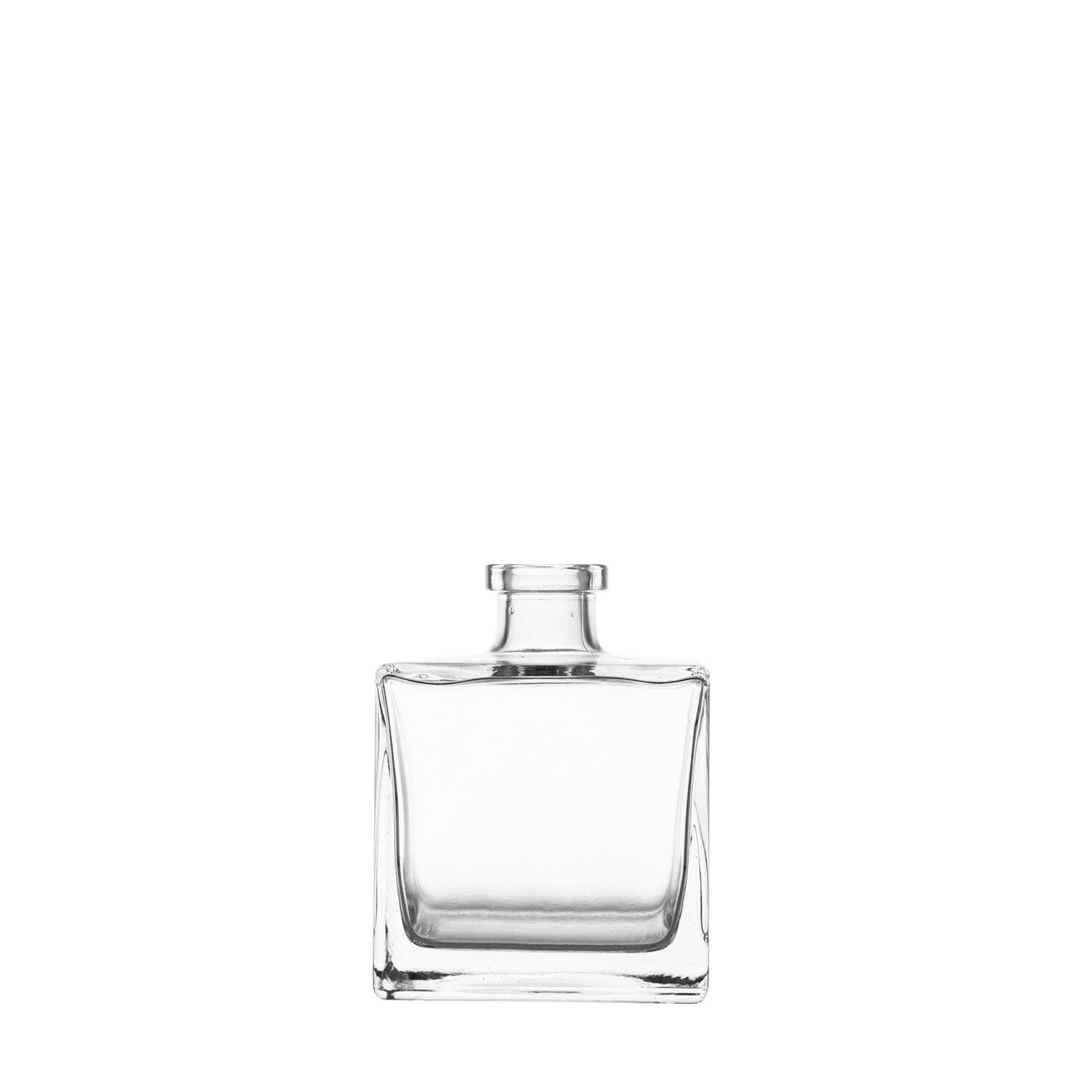 Quadrat Flasche 500 ml klarglas