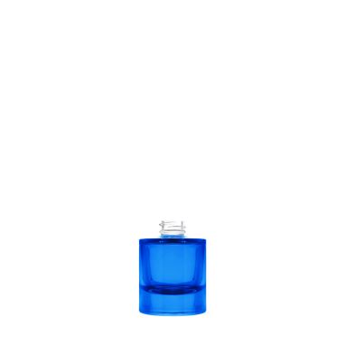 Frasco Heavy 30 ml 20/400 vidrio pintado azul semitransparente 