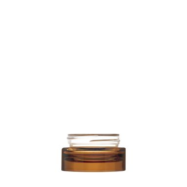 Pot Luxe 15 ml 45/400 verre verni ambre brillant semi-transparent