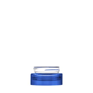Pot Luxe 15 ml 45/400 verre verni bleu brillant semi-transparent