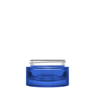 Luxe 50 ml 60/400 DoseGlas blau glänzend halbtransparent