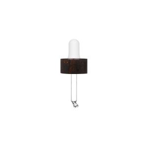Dropper Rewood wengè beech with white nitrile pipette for Luxe 30 ml bottle 