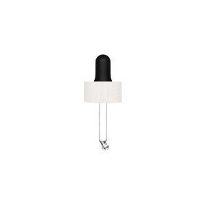 Dropper Rewood bleached beech with black nitrile pipette for Pure 100 ml bottle