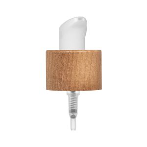 Wood 20/400 cream pump cherry ash wood + white actuator