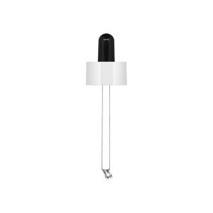 Dropper SKY shiny white with black nitrile pipette for Bottle Venus 30 ml