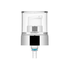 Bomba de crema Ice 20/400 metalizada plata brillante + tapón PP