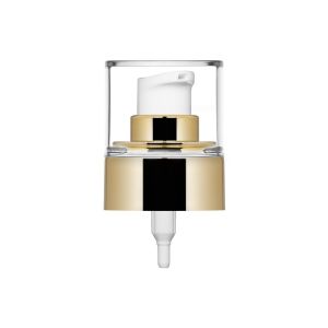 Pompe Crème Ice 24/410 métallisé or brillant + capuchon PETG transparent