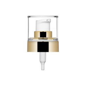 Pompe Crème Ice 20/400 métallisé or brillant + capuchon PETG transparent