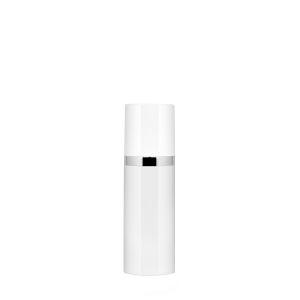 75 ml Airless Mythic glossy white bottle