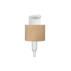 Rewood 20/400 cream pump natural wood + matte white actuator